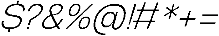 Graftyne Thin Semi Cond Italic otf (100) Font OTHER CHARS