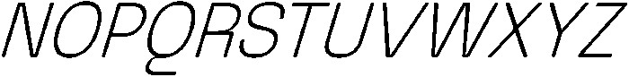 Graftyne Thin Semi Cond Italic otf (100) Font UPPERCASE