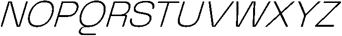 Graftyne Thin Semi Expan Italic otf (100) Font UPPERCASE