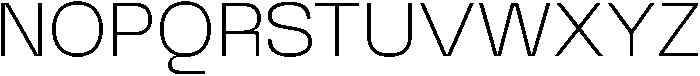 Graftyne Thin Semi Expan otf (100) Font UPPERCASE