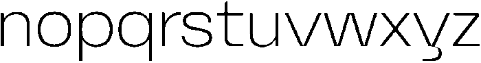 Graftyne Thin Semi Expan otf (100) Font LOWERCASE
