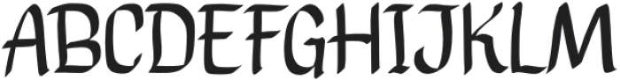 Grahaba Regular otf (400) Font UPPERCASE