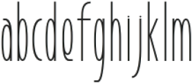 Graham Thin otf (100) Font LOWERCASE