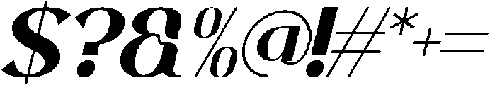 Gramonta Italic otf (400) Font OTHER CHARS