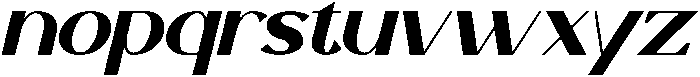 Gramonta Italic otf (400) Font LOWERCASE