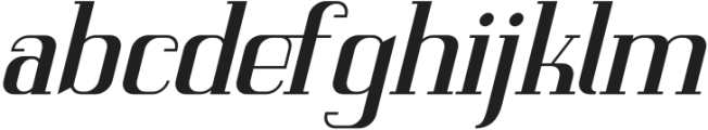 Gramorfine Italic otf (400) Font LOWERCASE