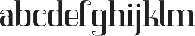 Gramorfine otf (400) Font LOWERCASE