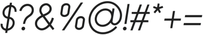 Granada Sans Regular Italic otf (400) Font OTHER CHARS