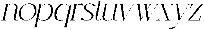 Granada-ThinItalic otf (100) Font LOWERCASE