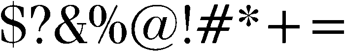 Granbury Regular otf (400) Font OTHER CHARS