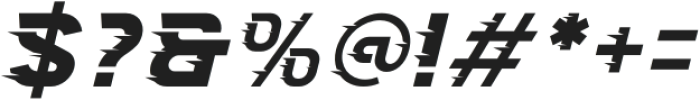Grand Engine Speed Italic otf (400) Font OTHER CHARS