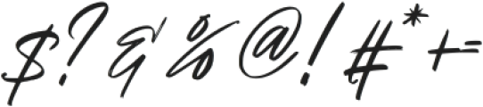 Grand Paradiso Script otf (400) Font OTHER CHARS