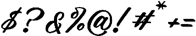 Grand Smith otf (400) Font OTHER CHARS