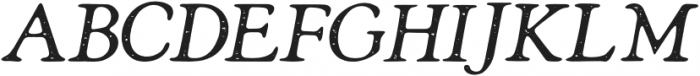GrandBaronDistressed-Italic otf (400) Font UPPERCASE