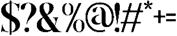 GrandNineties-Bold otf (700) Font OTHER CHARS