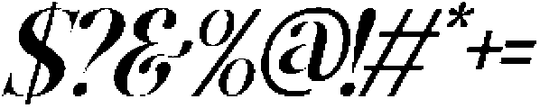 GrandNineties-BoldItalic otf (700) Font OTHER CHARS
