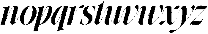 GrandNineties-BoldItalic otf (700) Font LOWERCASE