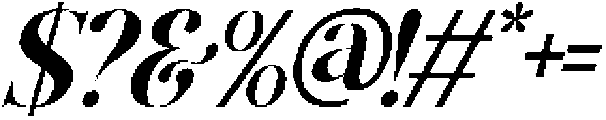 GrandNineties-ExtraBoldItalic otf (700) Font OTHER CHARS