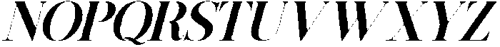 GrandNineties-ExtraBoldItalic otf (700) Font UPPERCASE