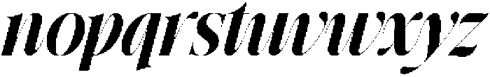 GrandNineties-ExtraBoldItalic otf (700) Font LOWERCASE
