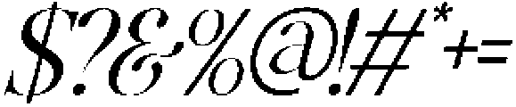 GrandNineties-Italic otf (400) Font OTHER CHARS