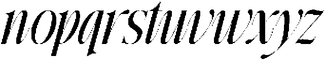 GrandNineties-Italic otf (400) Font LOWERCASE