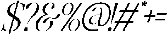 GrandNineties-LightItalic otf (300) Font OTHER CHARS