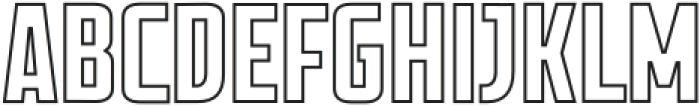 GrandOutlineRegular otf (400) Font UPPERCASE