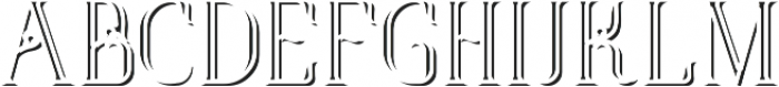 GrandReserve InlineAndShadowFX otf (400) Font LOWERCASE