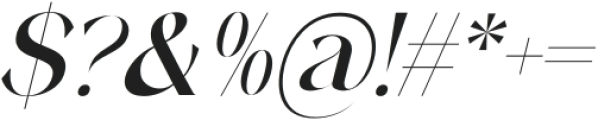 Grandest Serif Italic otf (400) Font OTHER CHARS