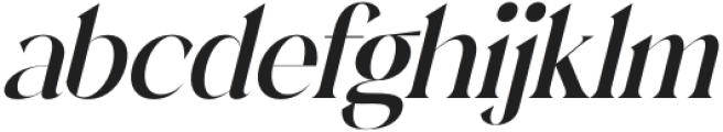 Grandest Serif Italic otf (400) Font LOWERCASE