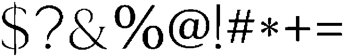 Grandeur Regular ttf (400) Font OTHER CHARS