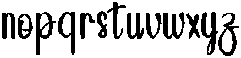 Grandma Regular otf (400) Font LOWERCASE