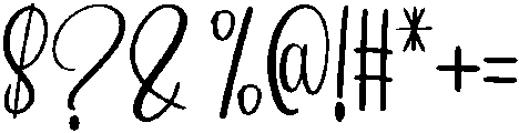 Grandma Signature Regular otf (400) Font OTHER CHARS