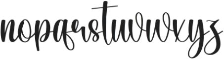 Grandmother Regular otf (400) Font LOWERCASE