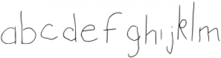 Grandpa Regular otf (400) Font LOWERCASE