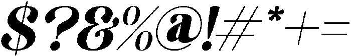 Grandyna Italic otf (400) Font OTHER CHARS