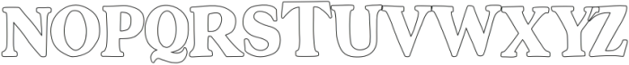 Granier crown Outline otf (400) Font UPPERCASE