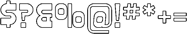 Granite Regular otf (400) Font OTHER CHARS