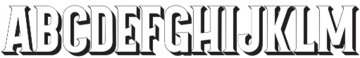 Grantmouth Shadow otf (400) Font LOWERCASE
