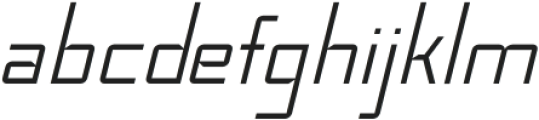 GraphotypeLightItali Regular otf (300) Font LOWERCASE