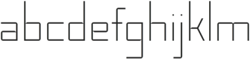 GraphotypeThin Regular otf (100) Font LOWERCASE