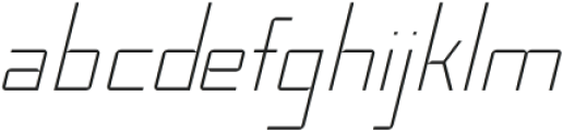 GraphotypeThinItalic Regular otf (100) Font LOWERCASE