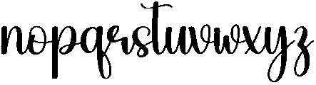 Grateful Regular otf (400) Font LOWERCASE