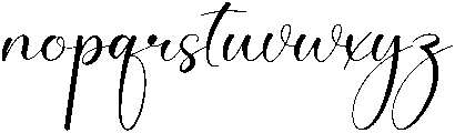 Grateful Regular otf (400) Font LOWERCASE