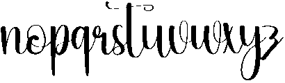 Grateful Regular otf (400) Font LOWERCASE