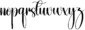 Grateful Regular otf (400) Font LOWERCASE