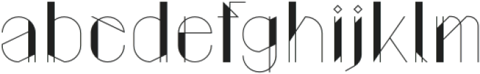 Gratitude Regular otf (400) Font LOWERCASE