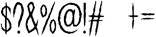 Graven otf (400) Font OTHER CHARS