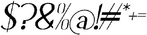 Graventis Italic otf (400) Font OTHER CHARS